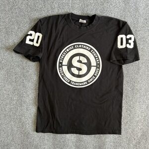 Streetwise Shirt Mens Large Black Graphic Since 2003 Made‎ USA Streetwear Tee